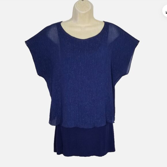EXPRESS Layered Top Blouse 6716E1M - Picture 1 of 9